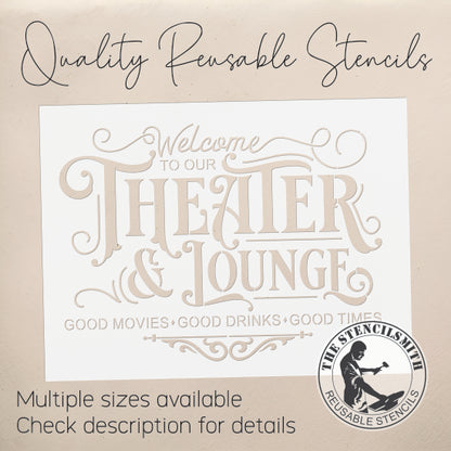10313 Theater & Lounge Stencil - The Stencilsmith