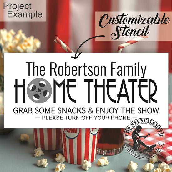 10314 Home Theater Stencil - The Stencilsmith