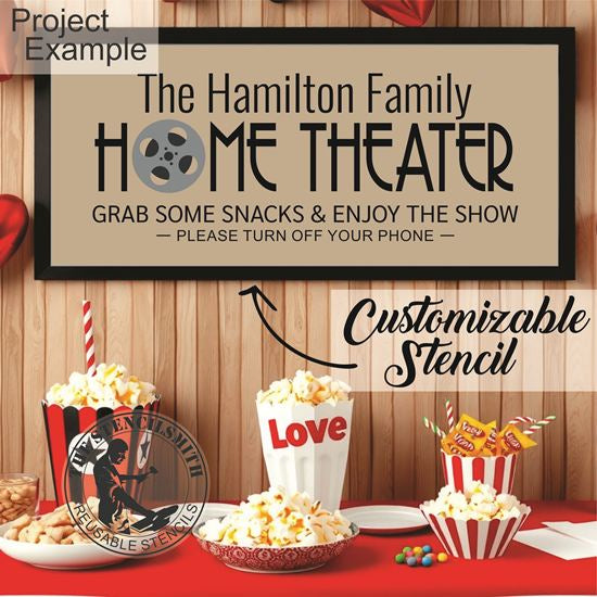 10314 Home Theater Stencil