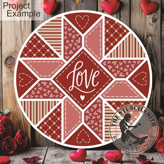 10317 Love Barn Quilt Stencil