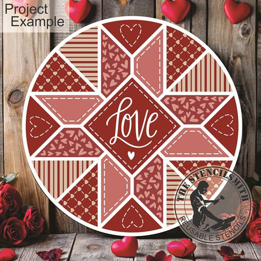 10317 Love Barn Quilt Stencil