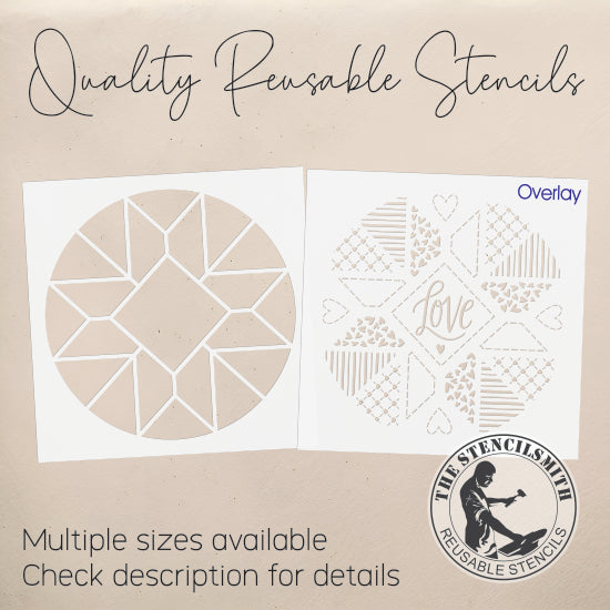 10317 Love Barn Quilt Stencil - The Stencilsmith
