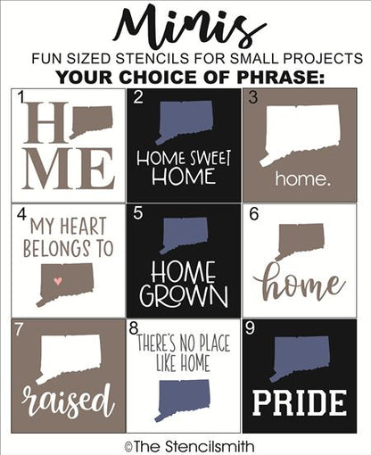 10319 Connecticut Mini Stencils