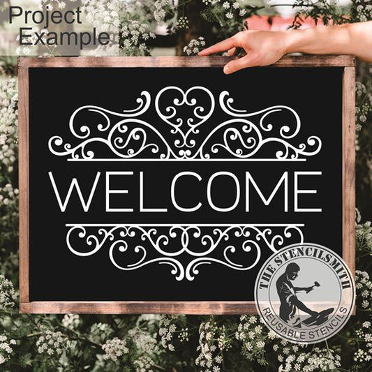 10335 Welcome Stencil