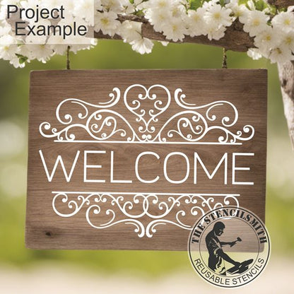 10335 Welcome Stencil