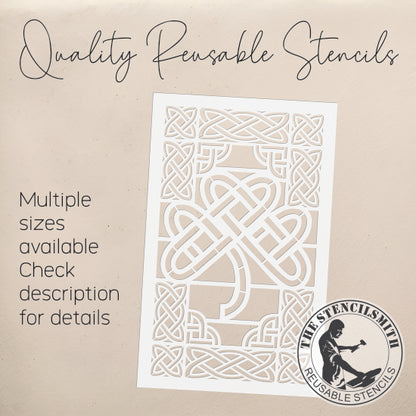 10339 Shamrock Stained Glass Stencil - The Stencilsmith
