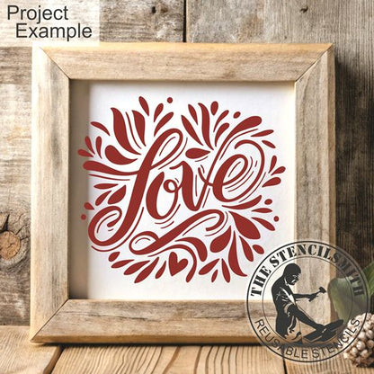10340 Decorative Love Stencil