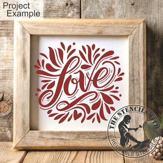 10340 Decorative Love Stencil