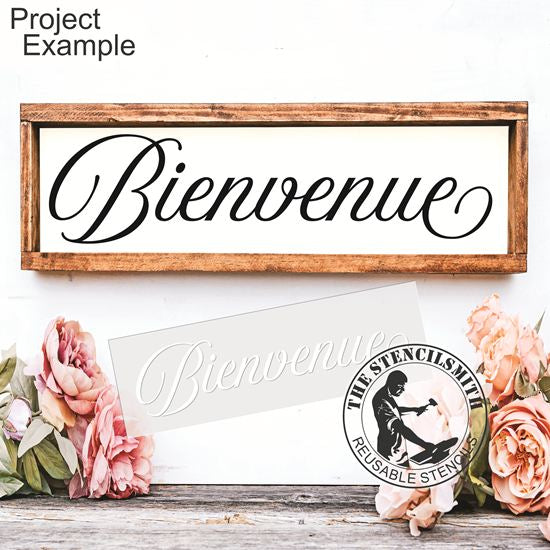 10343 Bienvenue Stencil - The Stencilsmith