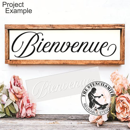 10343 Bienvenue Stencil - The Stencilsmith