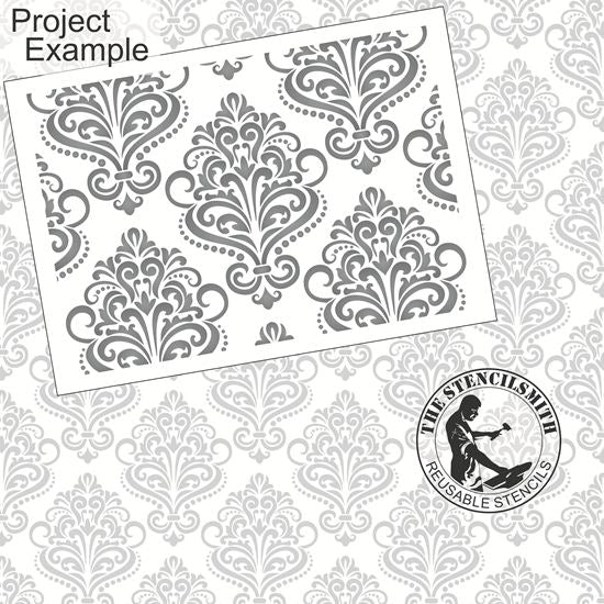 10334 Damask Pattern Stencil