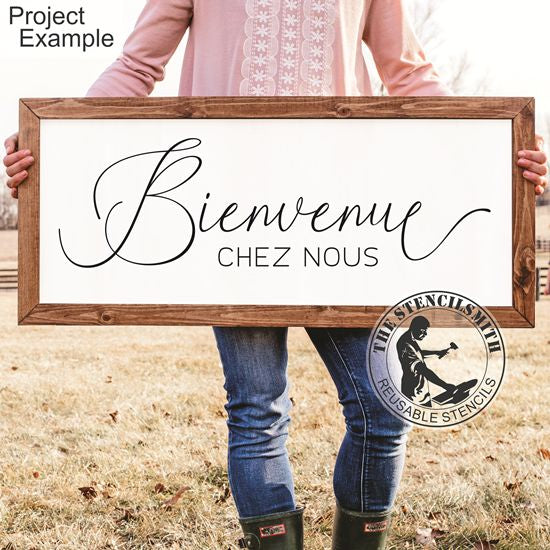 10346 Bienvenue Chez Nous Stencil