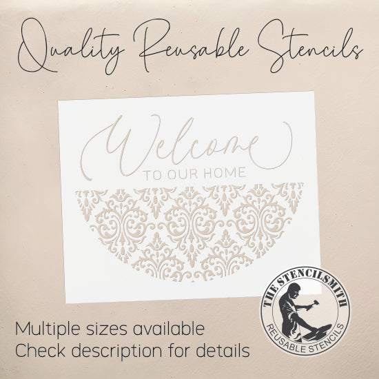 10348 Welcome To Our Home Stencil - The Stencilsmith