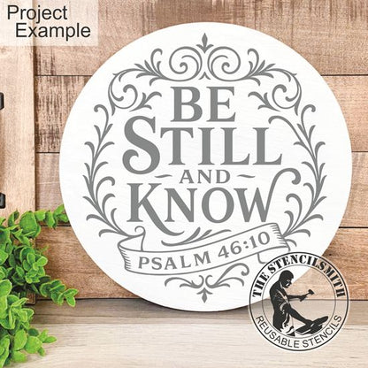 10352 Be Still And Know Stencil