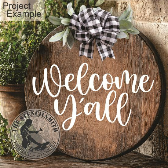 10353 Welcome Y'all Stencil