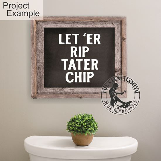 10356 Bathroom Humor Mini Stencils