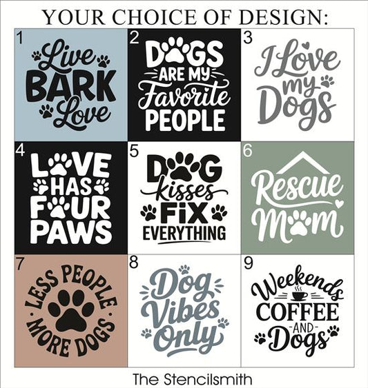 10362 Dog Mini Stencils