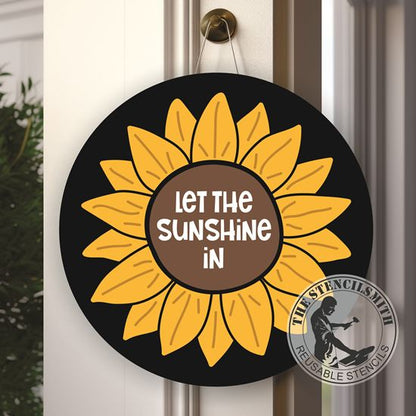 10365 Let The Sunshine In Sunflower Stencil