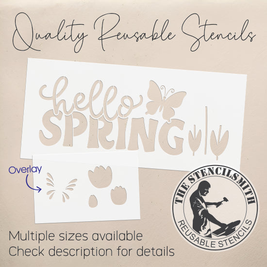 10368 Hello Spring Stencil - The Stencilsmith