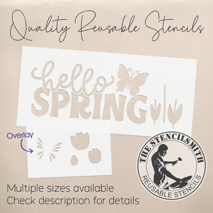 10368 Hello Spring Stencil - The Stencilsmith