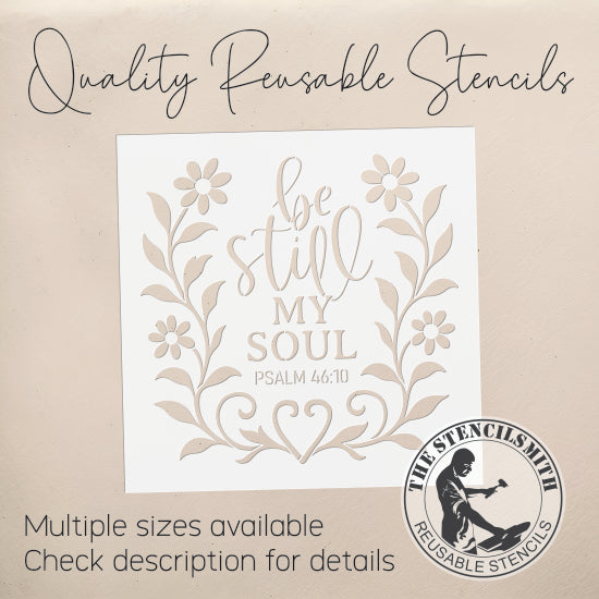 10370 Be Still My Soul Stencil - The Stencilsmith