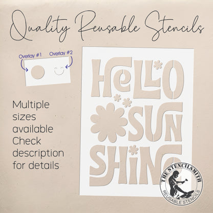 10371 Hello Sunshine Stencil - The Stencilsmith