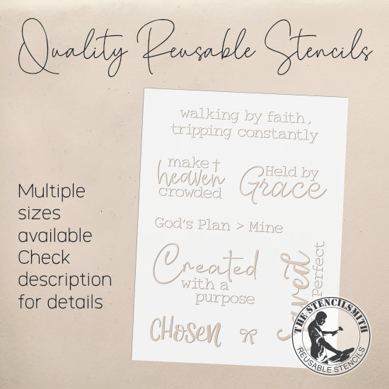 10375 Faith Collection Stencil - The Stencilsmith