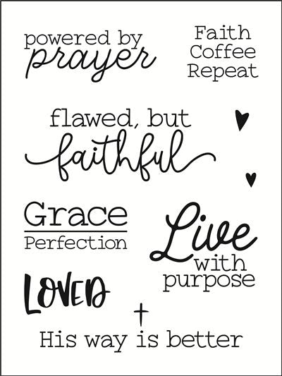 10376 Faith Collection Stencil