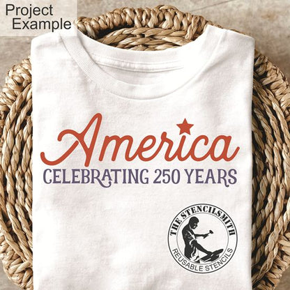 10380 America Celebrating 250 Stencil