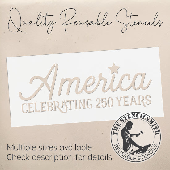 10380 America Celebrating 250 Stencil - The Stencilsmith