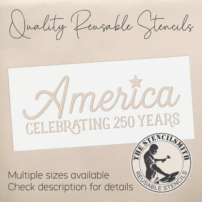 10380 America Celebrating 250 Stencil - The Stencilsmith