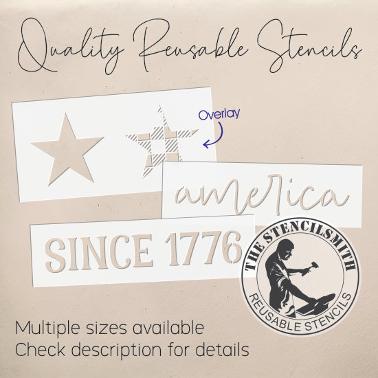 10385 America Since 1776 Block Set Stencils - The Stencilsmith