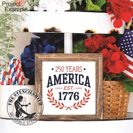 10386 250th Anniversary Mini Stencils - The Stencilsmith