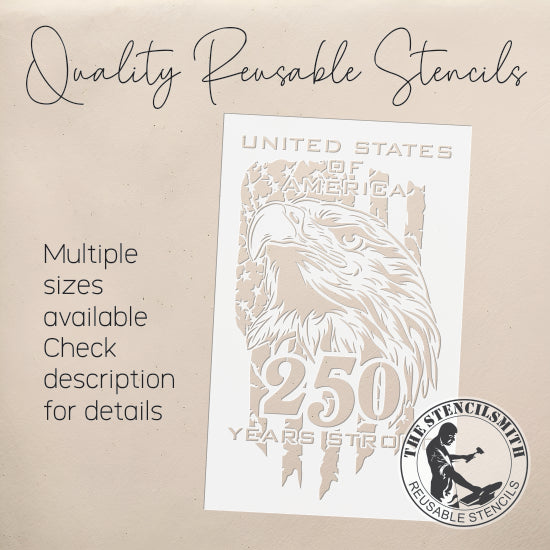 10387 United States 250th Eagle Stencil - The Stencilsmith
