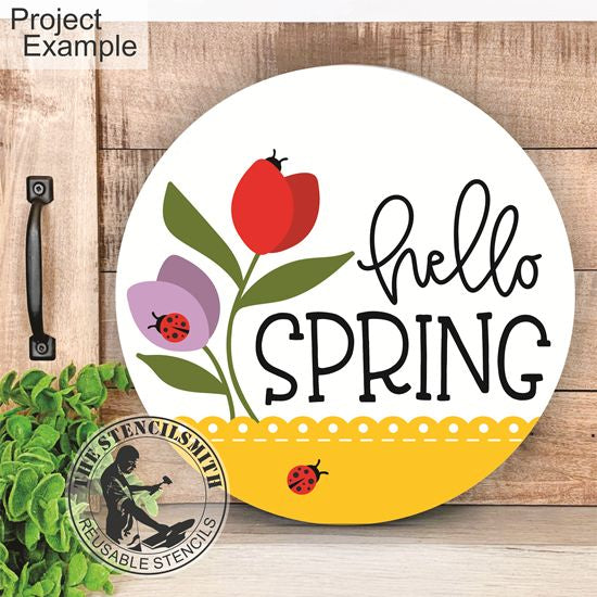 10389 Hello Spring Stencil - The Stencilsmith