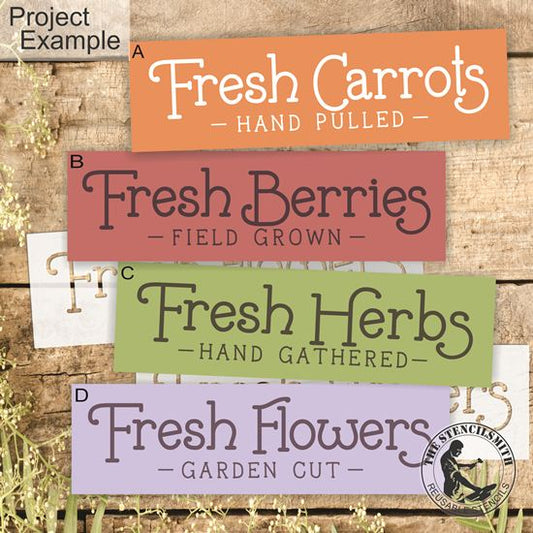 10393 Fresh Garden Stencils - The Stencilsmith