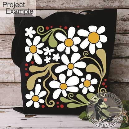 10396 Decorative Floral Stencil - The Stencilsmith