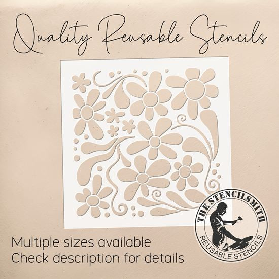 10396 Decorative Floral Stencil
