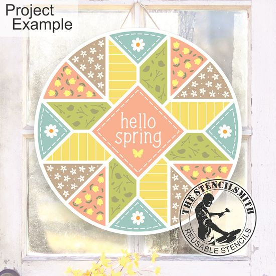 10397 Spring Barn Quilt Stencil - The Stencilsmith