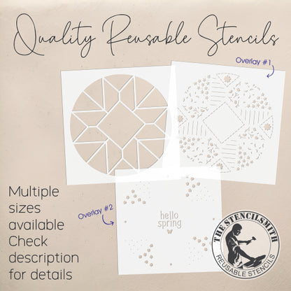 10397 Spring Barn Quilt Stencil - The Stencilsmith