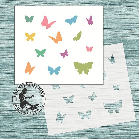 10400 Little Butterflies Stencil - The Stencilsmith