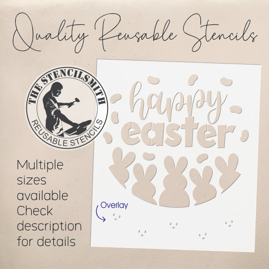 10404 Happy Easter Stencil - The Stencilsmith
