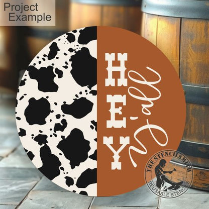 10405 Hey Y'all Stencil - The Stencilsmith