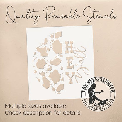 10405 Hey Y'all Stencil - The Stencilsmith
