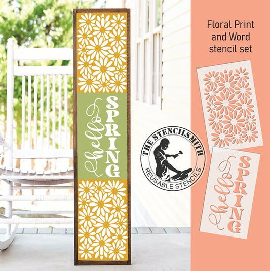 10407 Hello Spring Stencil Set - The Stencilsmith