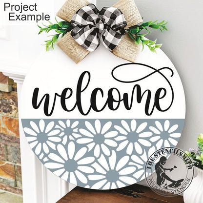 10408 Welcome Daisy Stencil - The Stencilsmith