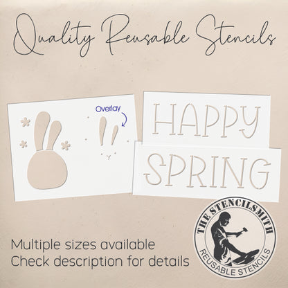 10411 Happy Spring Block Set Stencils - The Stencilsmith