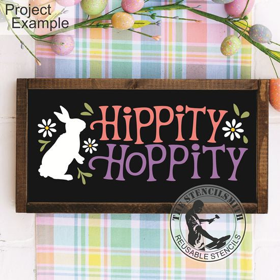 10416 Hippity Hoppity Stencil - The Stencilsmith