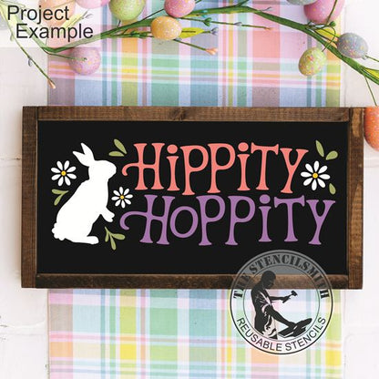 10416 Hippity Hoppity Stencil - The Stencilsmith
