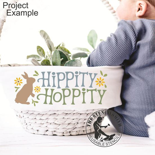 10416 Hippity Hoppity Stencil - The Stencilsmith